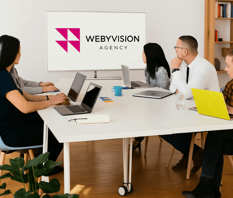 L'équipe Webyvision en plein travail